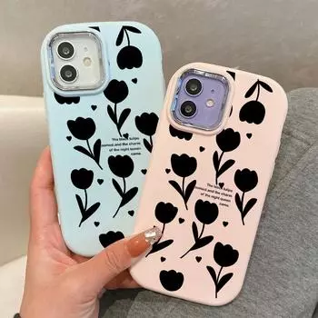 Сплошной цвет с серебряным краем линзы, жирный корпус, мягкий ТПУ, жидкий силиконовый чехол, противоударный чехол для телефона для OPPO Reno Realme OnePlus OPPO A58 4G розовый