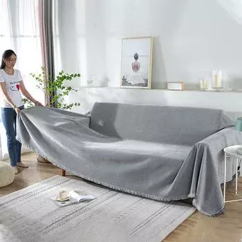 Сплошной цвет, светильник, роскошный диван, полотенце, одеяло для дивана, ткань, простой простой чехол для дивана, чехол для диванной подушки, тканевый чехол 180*90