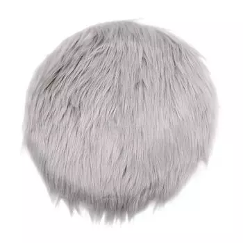 Сплошной цвет, теплая шерстяная круглая подушка, подушка для стула, утолщенная подушка для обеденного стула фиолетовый