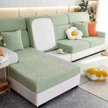 Сплошной цвет, утепленный эластичный чехол для дивана, защита для мебели для домашних животных, детский эластичный чехол, моющийся чехол для подушки сиденья Backrest Cover S