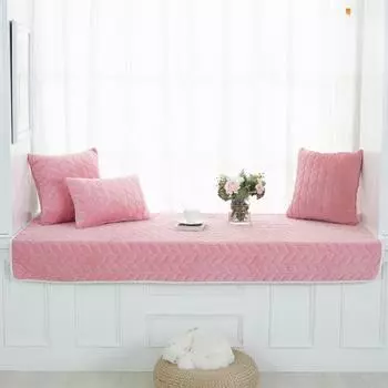 Сплошной цвет в европейском стиле, подушка для эркера, подушка для выступа, машинная стирка, простая современная подушка для спальни, балкона, подушка с татами 50*50