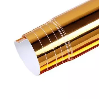Сплошной цвет, водонепроницаемая автомобильная пленка, УФ-защита, автомобильная пленка, наклейка, лист с наклейкой 15cm x 152cm золотистый