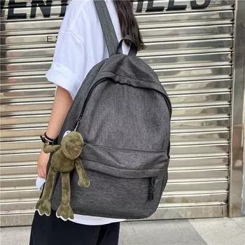 Сплошной цвет водоотталкивающий рюкзак для младших школьников, школьников, школьный рюкзак большой емкости, дорожный рюкзак зелёный