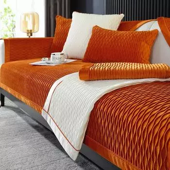 Сплошной цвет, высококачественный чехол для диванной подушки, тканевое полотенце, нескользящее, простой, современный, приятный для кожи, четырехсезонный, универсальный спинка 70*70CM