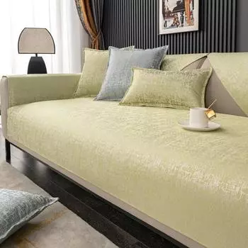 Сплошной цвет, защитный чехол для дивана для гостиной, универсальный коврик для подушки, чехлы для диванов, нескользящий утолщенный стул, диван, полотенце, домашний декор pillow case(45x45cm)