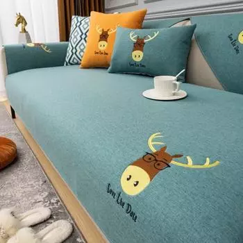 Сплошной цвет, защитный чехол для дивана для гостиной, универсальный коврик для подушки, чехлы для диванов, нескользящий утолщенный стул, диван, полотенце, домашний декор 70x70cm