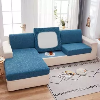 Сплошной цвет жаккардовый чехол на сиденье дивана, универсальный утолщенный чехол для четырех сезонов, устойчивый к царапинам, пылезащитный чехол, комплексный нескользящий, комбинация императорской наложницы S