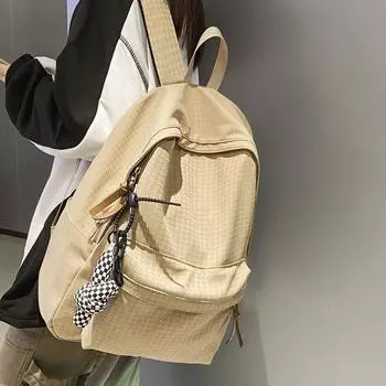 Сплошной цвет, женский и мужской рюкзак, школьный рюкзак, школьный рюкзак для девочек, дорожный рюкзак белый