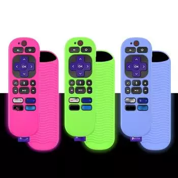 Сплошной цветной чехол для пульта дистанционного управления, защитный чехол из силикагеля для TCL/Roku RCA1R, пульт дистанционного управления для телевизора