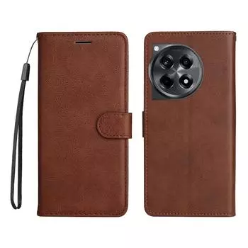 Сплошной цветной кожаный силиконовый чехол для телефона OnePlus 12R 1 + 12R, чехлы с полной защитой, кошелек, держатель для карточек, чехол-подставка One Plus Ace 3 5G For OnePlus ACE 3 5G красный