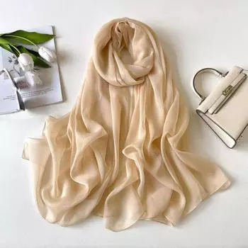 Сплошной цветной платок, шелковый шарф, тонкий большой шарф, дорожная защита от солнца, декоративная шаль, льняной простой шарф, универсальный 190*100cm