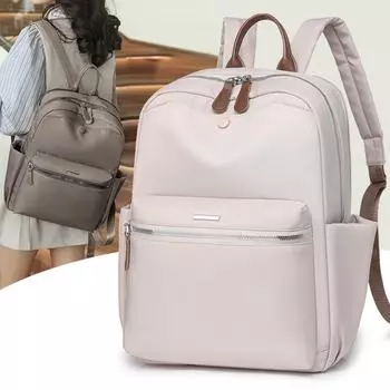 Сплошной цветной рюкзак, женская нейлоновая сумка, школьная сумка большой емкости, дорожная сумка