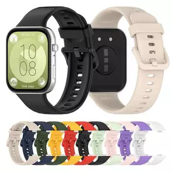 Силиконовый ремешок для Huawei Watch Fit 3 Fit3 Smart Watch Band For Huawei Watch Fit 3 полуночно-синий