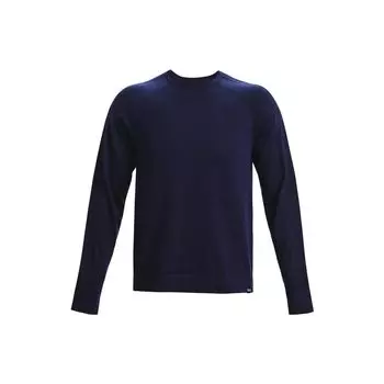 Сплошной цветной свитер с круглым вырезом Under Armour, мужские топы, темно-синий 1373684-410 M