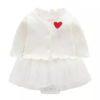 Сплошной костюм Moms Care Girl Heart Eyes Cardi Gun, размер 9 м, лучшая детская одежда в Корее