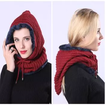 Сплошные цветные вязаные шапки для женщин, зимняя кепка с напуском, теплая вязаная шапка, модная велосипедная шапка для поездок на работу Uniform size хаки