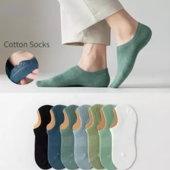 Сплошные не падающие носки-лодочки с мелким ртом, силиконовые нескользящие невидимые носки с низким верхом 38-43 белый