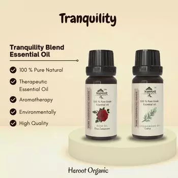 Спокойствие, оздоровление, роза, кедр, эфирное масло, снятие тревоги, терапевтического класса Pack = 15 ml