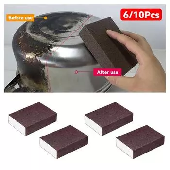Sponge Nano Eraser Щетка для удаления ржавчины, мытье посуды, очистка кастрюль, алмазный песок для удаления накипи, чистка кастрюль, кухонные принадлежности 10x7x2.5cm