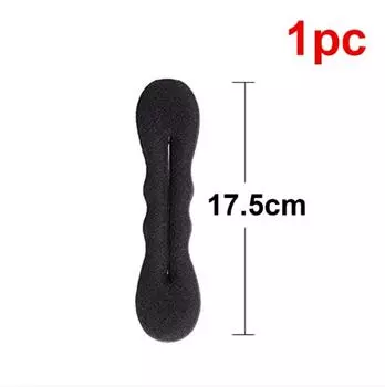 Sponge Plastic Loop Curly Hair Tool - Twist Donut Bun Curler. Scrunchie Headband for Easy Hairstyles, Styling Accessory Size fits all