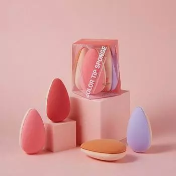 Спонж для кончиков Color Tips Picasso Collezioni, 3 цвета pink