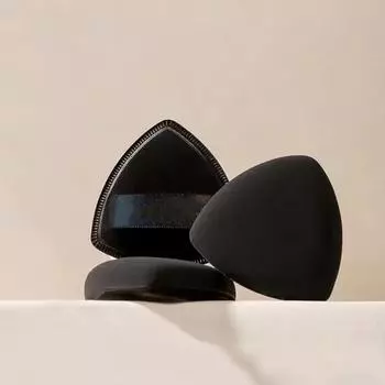 Спонж для макияжа Синтетический спонж для тональной основы Растушевка Пудра Тени для век Увлажнитель Спонж для лица One Size чёрный