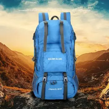 Спорт на открытом воздухе, альпинизм, рюкзак, нейлоновый водонепроницаемый, износостойкий, дорожная сумка, большая вместительная походная сумка, багажные рюкзаки 50*30*18cm красный