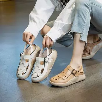 Спортивные сандалии Повседневная обувь Плоские туфли 35 коричневый