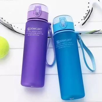Sport Water Bottle Leakproof Outdoor Bike Drinking Water Bottle Cup Kids BPA Free School Bottles Camping 560ML 400ML 400ml синий