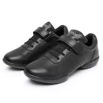 Спортивная аэробная обувь для студентов, белая фитнес-обувь, спортивная обувь для черлидинга, женская тренировочная обувь для соревнований, мягкая подошва, детская 28 белый