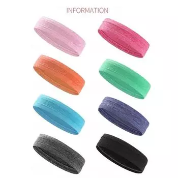 Спортивная эластичная повязка на голову из полиэстера, впитывающий пот пояс для женщин и мужчин, баскетбольные спортивные тренажерные залы, волейбольные кроссовки, оборудование для фитнеса