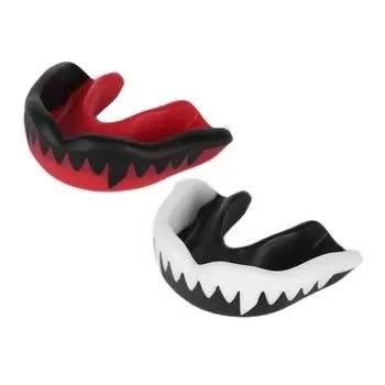 Спортивная баскетбольная футбольная капа, силиконовая спортивная стоматологическая защита для лакросса, хоккея, бокса Red Black Red+Black