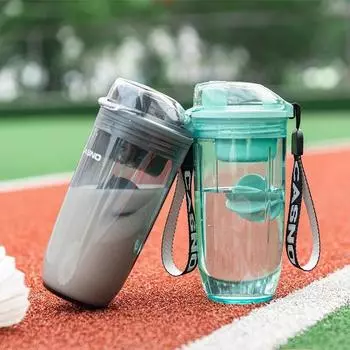 Спортивная бутылка для коктейля, портативная бутылка для смешивания порошка сывороточного протеина, герметичная чашка для напитков, 400 мл, Taza Sports Fitness, чашка для воды без BPA 400ml