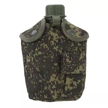 Спортивная бутылка для воды 1 л с широким горлом, герметичная, портативная, для кемпинга, для занятий в спортзале, походов, путешествий армия зеленый