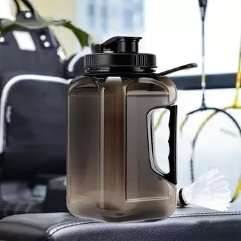 Спортивная бутылка для воды Yousheng с ручкой, пищевой класс, не содержит BPA, герметичный, с широким отверстием, кувшин для воды, спортивная бутылка для фитнеса