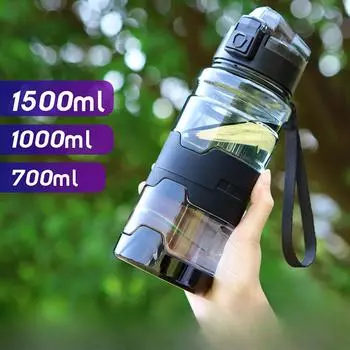 Спортивная чашка большой емкости, уличная бутылка для воды, портативный портативный пластиковый чайник для путешествий, 1 л, космическая чашка 700ml