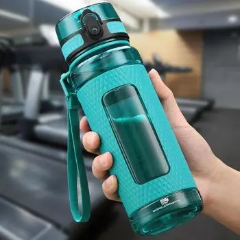 Спортивная чашка для мальчиков и девочек, чайник для фитнеса, портативный уличный пластиковый стакан с защитой от падения для студентов и детей 400ml