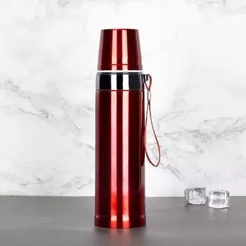 Спортивная чашка для спорта на открытом воздухе, кружка из нержавеющей стали 304, портативная большая емкость, офисные подарки 750ml красный