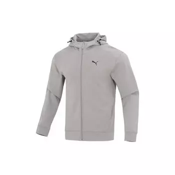 Спортивная дышащая повседневная куртка с капюшоном и логотипом Puma, мужская серая куртка 678367-14 S