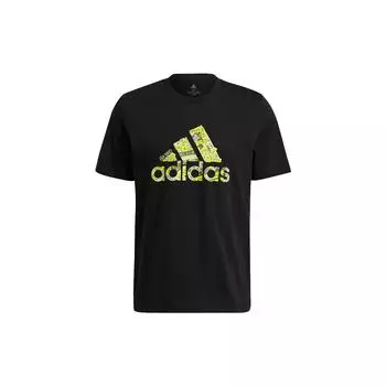 Спортивная футболка Adidas Essential Trefoil с круглым вырезом, мужские топы, черная GL3699 L