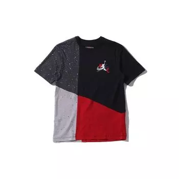 Спортивная футболка Jordan Classic смешанного дизайна, мужские топы, черные CU4561-010 S