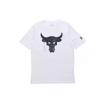 Спортивная футболка прямого кроя Under Armour Iron Training, мужские топы, белые 1357186-100 XXL