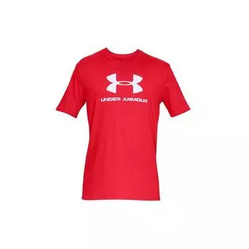 Спортивная футболка прямого кроя Under Armour Training, мужские топы, красные 1329590-600 L