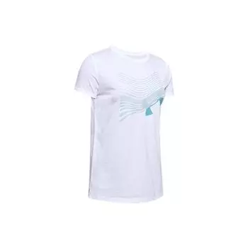 Спортивная футболка прямого кроя Under Armour Training, женские топы, белая 1355647-100 L