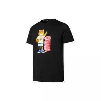 Спортивная футболка Puma Dylan Logo Printed Мужские топы Черная 532730-06 L