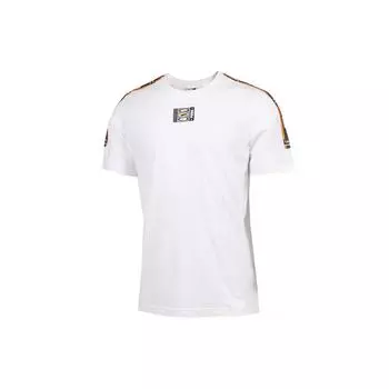 Спортивная футболка Puma Logo Crew Neck с коротким рукавом, мужские топы, белые 579516-02 S