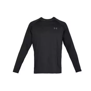 Спортивная футболка с длинным рукавом Under Armour Tech Training, мужские топы, черная 1328496-001 S