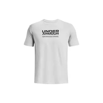Спортивная футболка с коротким рукавом и логотипом Under Armour, мужские топы Halo-Gray 1370529-015 M