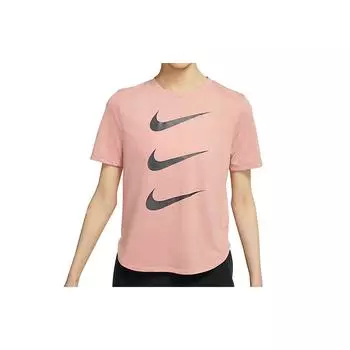 Спортивная футболка с короткими рукавами и принтом логотипа Nike Женские топы розового цвета DC4324-685 S