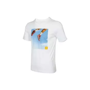 Спортивная футболка с короткими рукавами Jordan Photo Print Мужские топы Белые DA9895-100 XXL